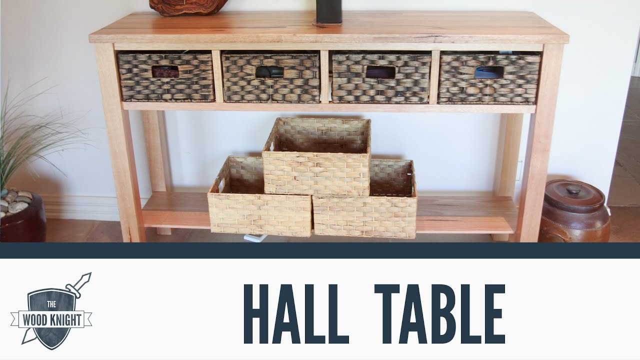 Watch video 057 - Tassie Oak Hall table (for mum) Now 057 - Tassie Oak Hall table (for mum)