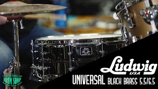 Video thumbnail for Ludwig Universal Black Brass 5.5x14" and 6.5x14" Snares by West Coast Drum Shop
