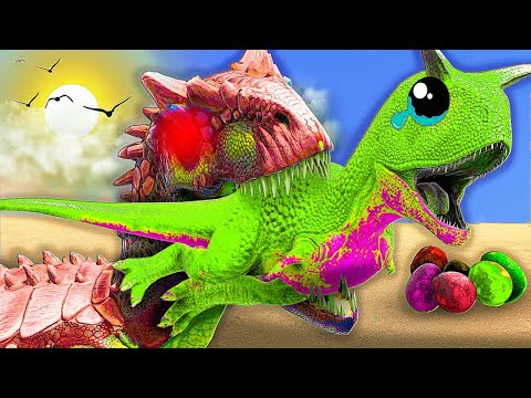 Um FILHOTE Carnotauro HUMILHADO por ser FRACO Vai Em Busca de Vingança! (O FILME) ARK DINOSSAUROS
