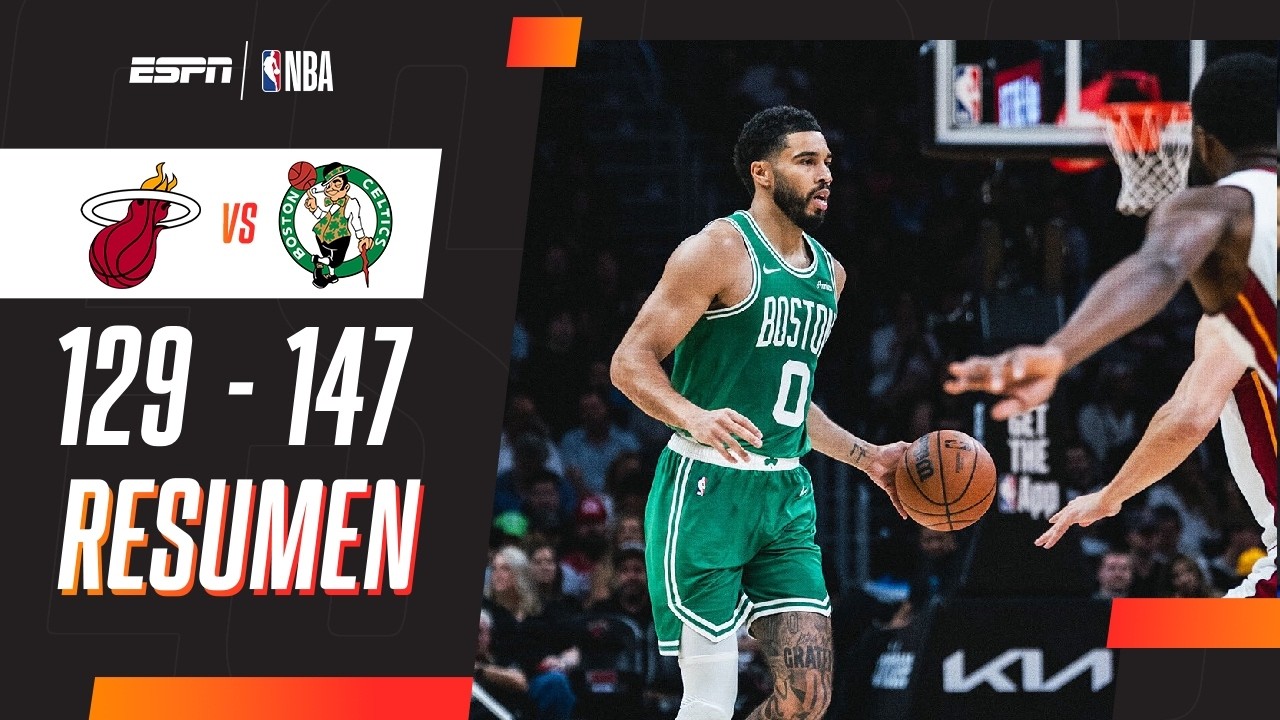 PALIZA A DOMICILIO DE LOS CELTICS ANTE EL HEAT EN MIAMI | Miami 129-147 Boston | RESUMEN