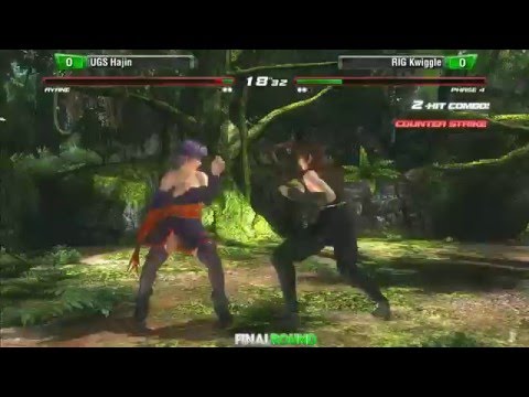 DOA5LR: Final Round 19 - Winners Final - UGS Hajin (Ayane) vs RIG Kwiggle (Phase-1) - Top 8