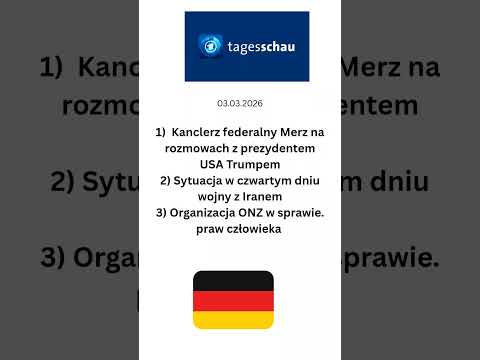 Niemiecki dziennik telewizyjny @tagesschau 3 marca