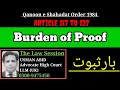 Burden Of Proof Article 117 To 127 Qso 1984 Section 101 To 111 Evidence Act 1872