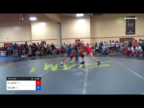 2018 Marine Corps US Open/UWW Junior Freestyle 70 Rnd Of 16 - Hunter Jump (OKRTC) Vs. Brayton Lee