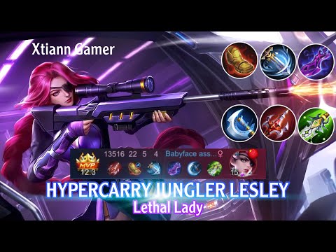 HYPERCARRY JUNGLER LESLEY|| 2x MANIAC 2x TRIPLE KILL|| #XtiannGamer #mlbb