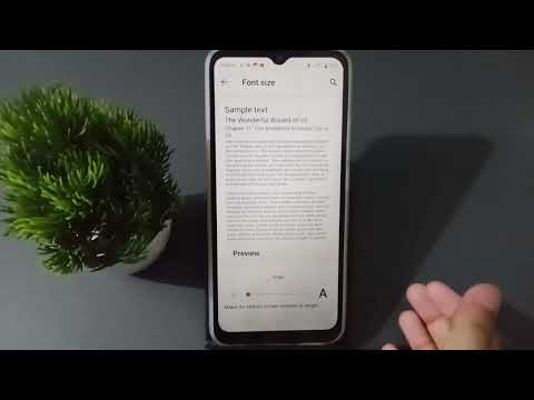 realme C3 increase and decrease font size