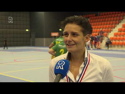 Coach Sharon van Zadelhoff van Feyenoord Futsal is trots op haar team