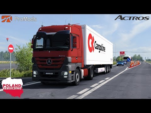 ETS2 1.30 - ProMods & Poland Rebuilding - Mercedes Benz Actros MP3 - Lithuania to Poland - ReShade