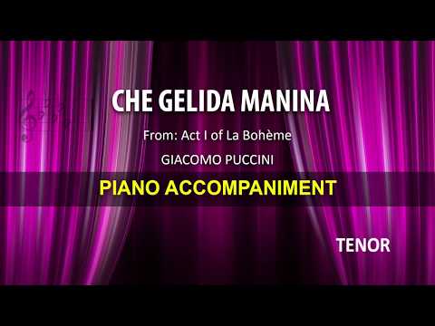 Che gelida manina / Puccini: Karaoke + Score guide / Tenor