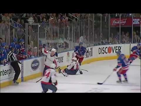 Michael Del Zotto Game Winning Goal Against Washington Capitals 5/12/12 [Series Winner]