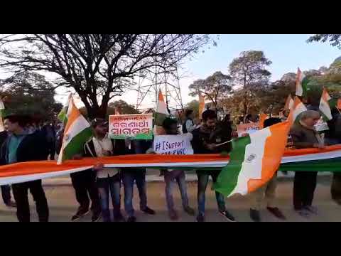 राउरकेला, उड़ीसा में CAA के समर्थन में लोगों ने किया प्रदर्शन .