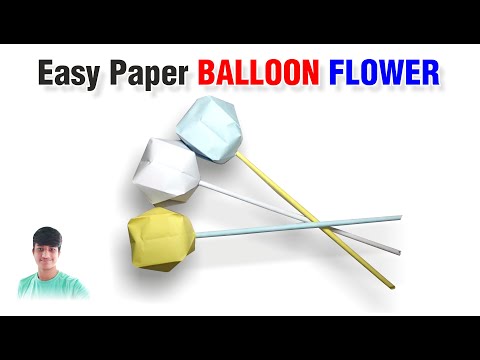 How to Make Paper Flowers | Origami Balloon Flower | How to make Beautiful Paper Flower