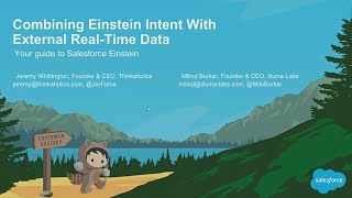 Combining Einstein Intent With External Real-Time Data