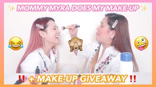 Mommy Myra Does My Make-up + GIVEAWAY!! (Philippines) 🧡💕 | Eunice Santiago