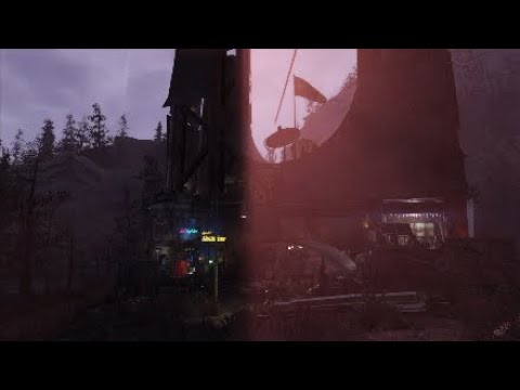 Fallout 76 - Raider Monorail Outpost Camp Build