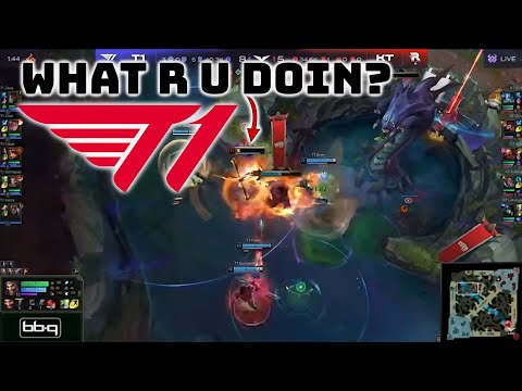 T1 teaches KT Cuzz a Lesson how to prevent a Baron steal