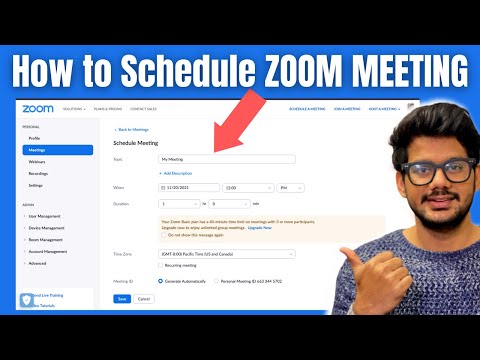 How to Schedule a Zoom Meeting (HINDI)