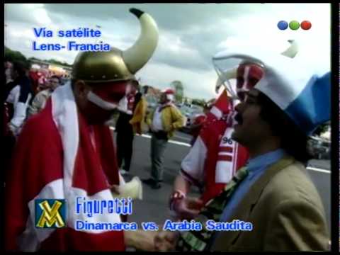 Figuretti, Dinamarca Vs Arabia Saudita, Hinchas - Videomatch 98