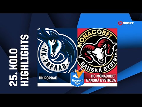 25. kolo: HK Poprad - HC MONACObet Banská Bystrica 2:1 sn (0:0, 0:0, 1:1 - 0:0, 1:0)