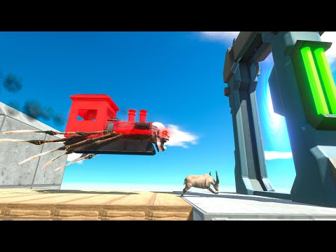 RUN AWAY from CHOO CHOO CHARLES and CROSS the PORTAL - Animal Revolt Battle Simulator