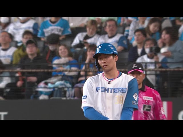 【6回裏】連日の大活躍!! ファイターズ・石井一成 一二塁間を抜けるタイムリーヒットで追加点!! 2025年5月11日 北海道日本ハムファイターズ 対 東北楽天ゴールデンイーグルス