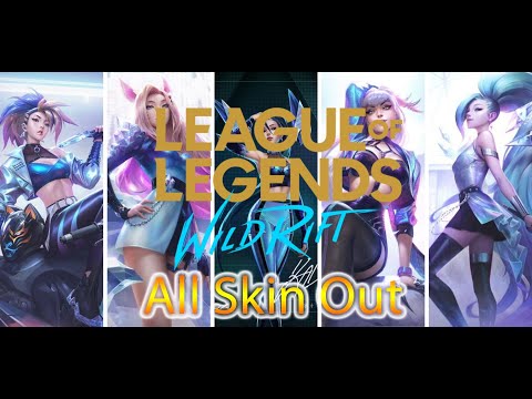 K/DA ALL OUT AKALI, AHRI, EVELYNN, KAISA, SERAPHINE PREVIEW (SKIN SPOTLIGHT) - LOL WILD RIFT 2020