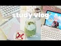 72-hr productive study vlog 🍓🍵 uni exam study routine, genshin, japanese fruit sando, matcha latte