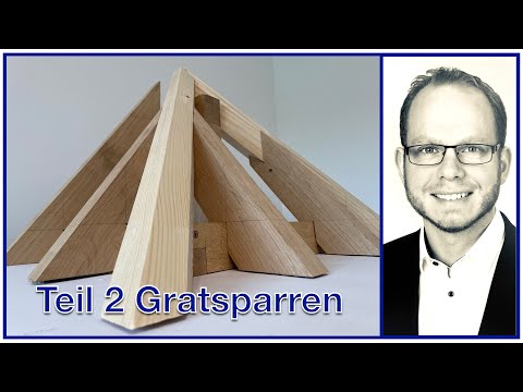 Part 2: Rafters on a hipped roof with the same pitch | Hip rafters | Michael Levardi