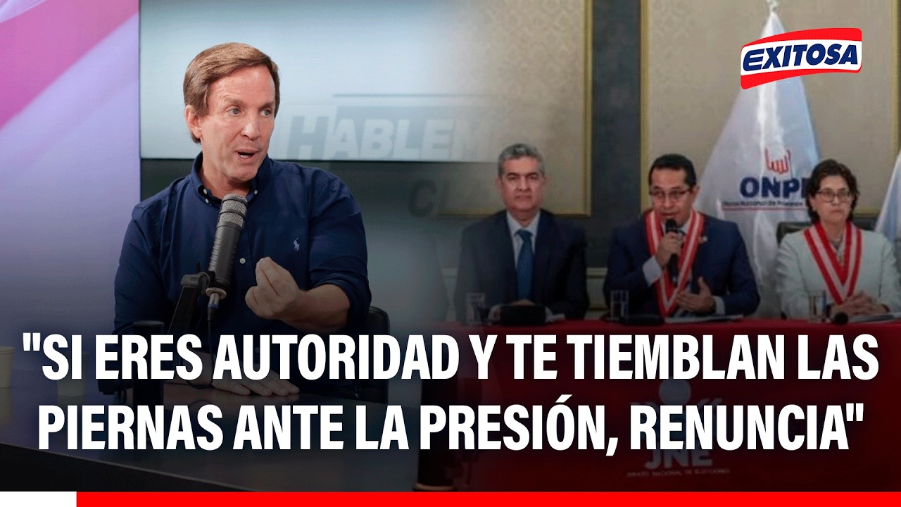 🔴🔵 Francis Allison: "Si eres autoridad y te tiemblan las piernas ante la presión, renuncia"
