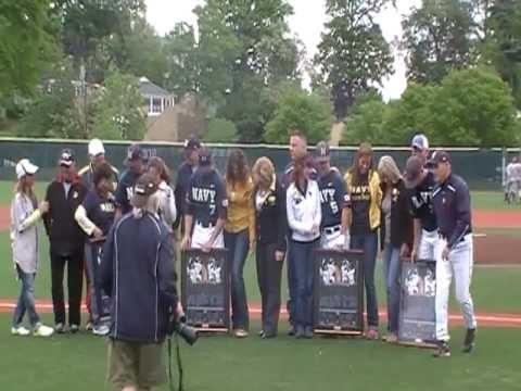 Naval Academy's Capt Alex Azor, Zach Sipe, Andrew Hahn, Josh Moore Senior Day