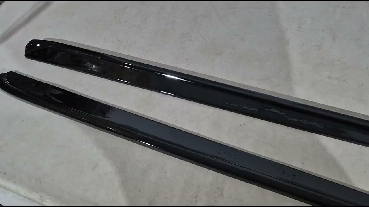 BMW 3 серия E46 1998-2006 гг. Накладки на пороги DPT (2003-2006, черный глянец) Video 1