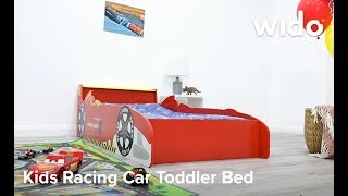 Wido Racing Car Toddler Bed Product Video ( BEDWC)