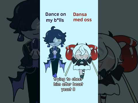 Caramelldansen Misheard Lyrics with them!/ Black Sapphire & Candy Apple #cookierunkingdom#crk