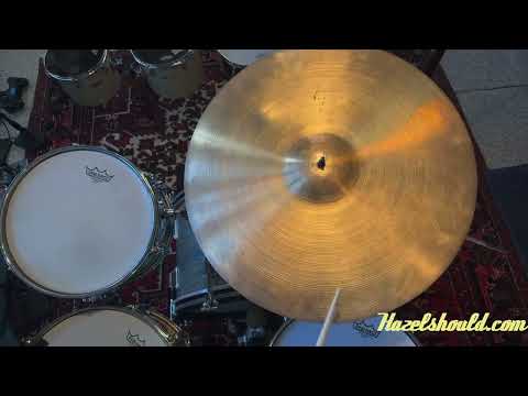 Gorgeous 1960s Vintage Zildjian 22” BIG Light Crash Ride 2846 g Hand Hammered Smooth Dark Crashable image 5