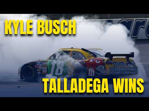 All of KYLE BUSCH'S wins at TALLADEGA !