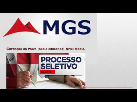 Processo seletivo MGS   02/0219
