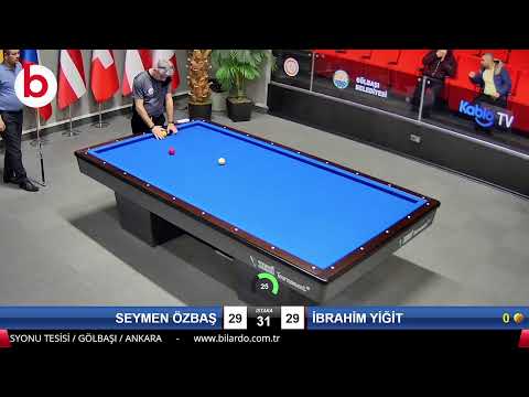 SEYMEN ÖZBAŞ & İBRAHİM YİĞİT Bilardo Maçı - 2022 ERKEKLER 1.ETAP-7.TUR