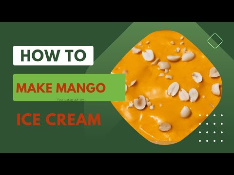 আম দুধ আর চিনি দিয়ে তৈরি mango ice cream recipe!! #Mango icecream