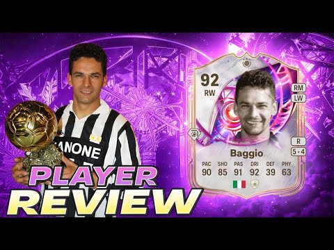 92 TIME WARP ICON BAGGIO SBC PLAYER REVIEW - EA FC 26 ULTIMATE TEAM