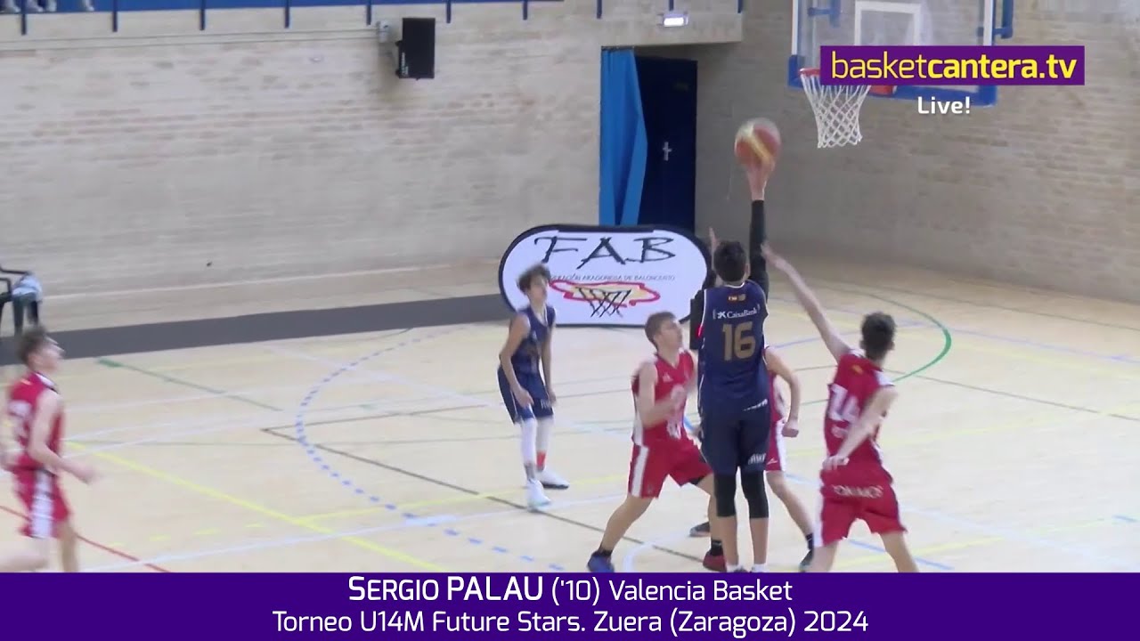 SERGIO PALAU ('10) Valencia Basket. Torneo U14M Future Stars de Zuera 2024 #BasketCantera.TV