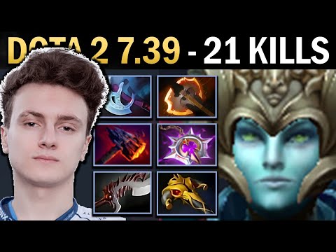 Phantom Assassin Gameplay Miracle with 21 Kills and BKB - Dota 7.39