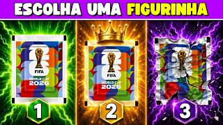 🏆 ESCOLHA SEU PACOTE DE FIGURINHA ⚽🏆 Quiz da Copa do Mundo de 2026!🔥
