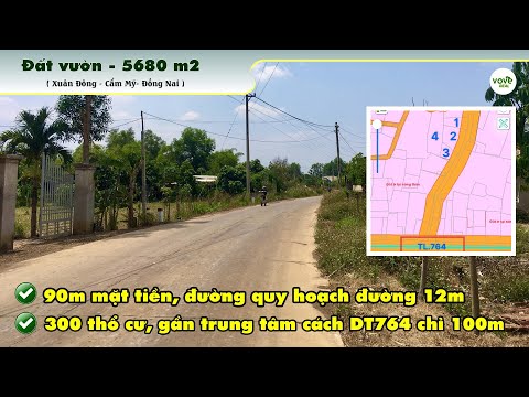 Bán đất Cẩm Mỹ 90m mặt tiền chuẩn bị quy hoạch đường 12m cách DT764 chỉ 100m