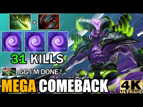 Intense Hard Carry Battle Faceless Void Deleted Medusa - Epic Mega Comeback 7.30e Dota 2