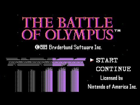 The Battle of Olympus (Broderbund, 1989) - NES Gameplay