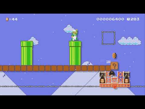 SMB 1-1 Self Building Edition by 1 1yo0w0 - Super Mario Maker 2 - No Commentary 1bv