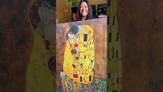 Vídeo de O beijo, Gustav Klimt Art Nouveau 1908. impressão em tela canva 100% algodão.