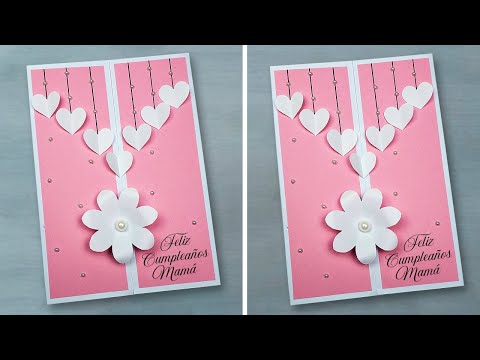 Hermosa tarjeta de Cumpleaños 🌼 Beautiful Handmade Birthday card