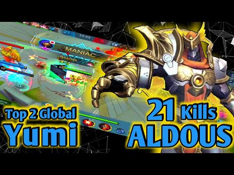 One Skill One Kill!! Absolute Insane!! Top 2 Global Aldous Godly Gameplay by Yumi ~ Mobile Legends