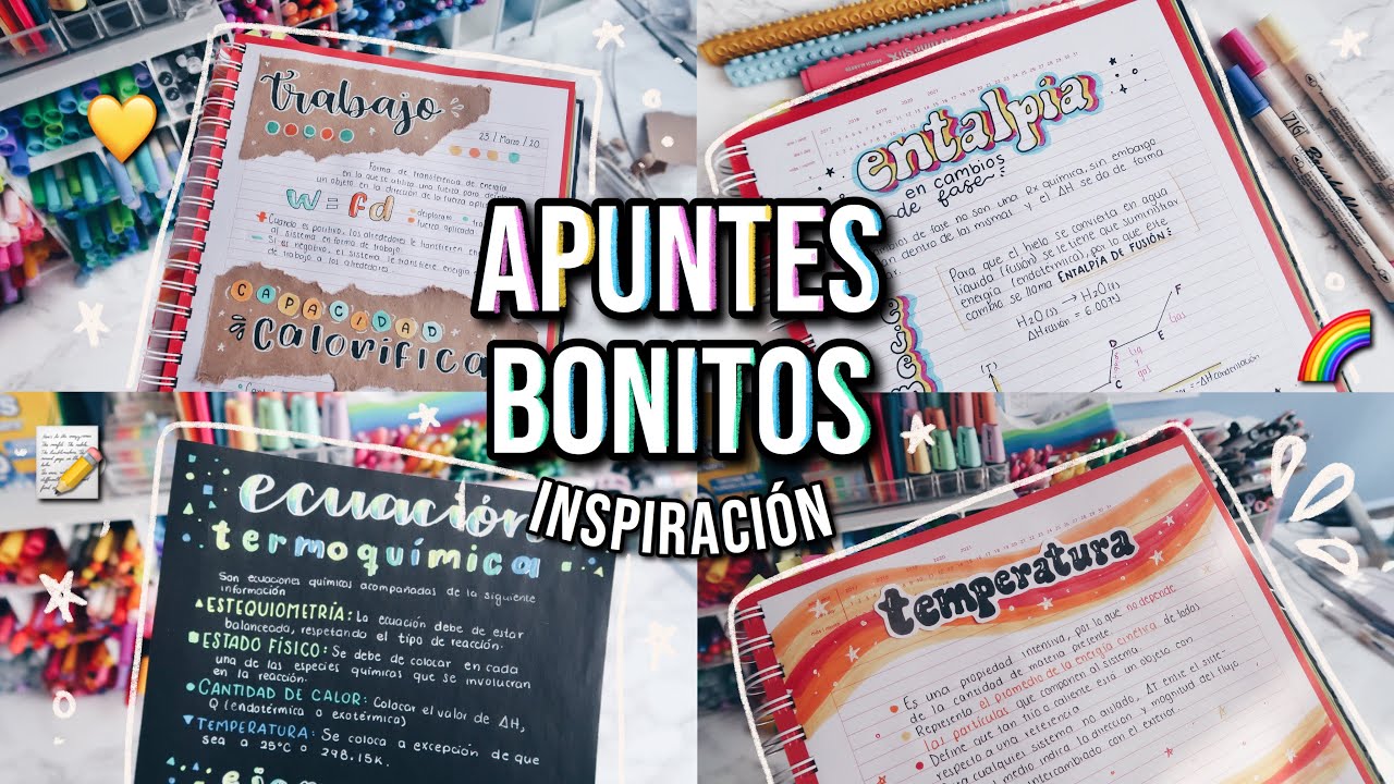 COMO HACER APUNTES BONITOS - nuevas ideas e inspiración - DanielaGmr ♥